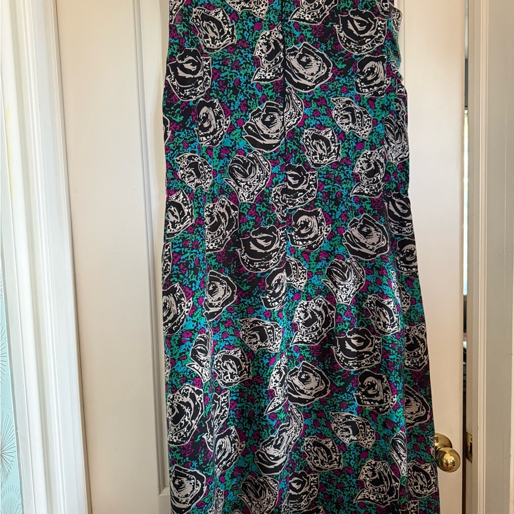 Vintage 80s/90s Floral Sleeveless Dress
